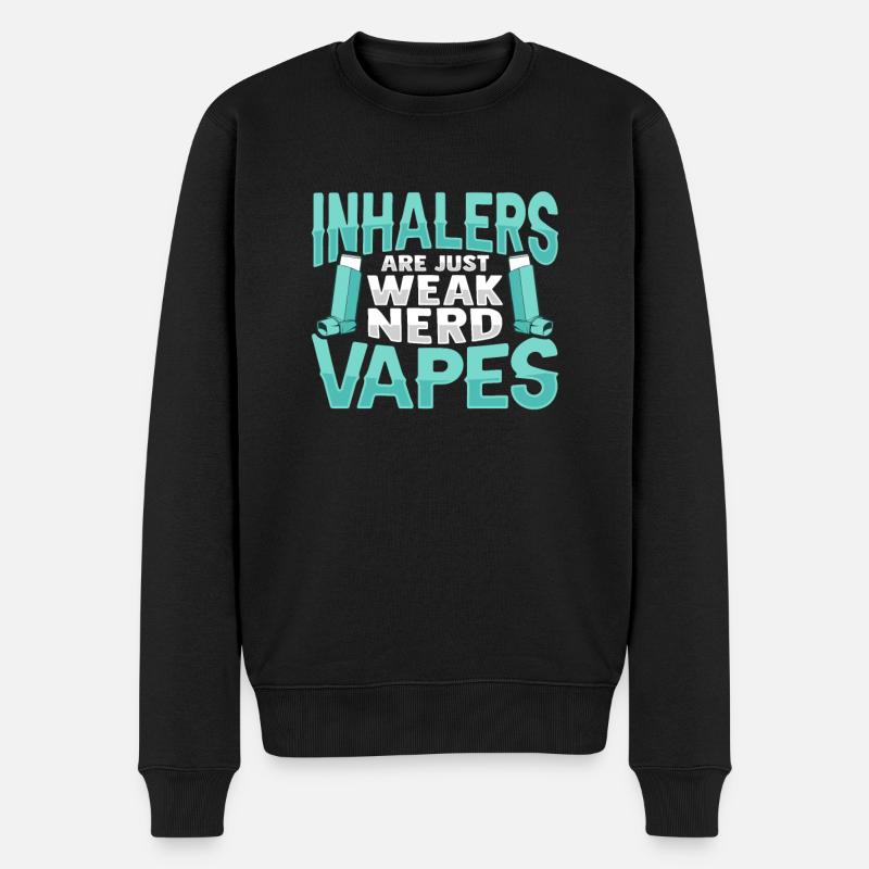 Albuterol Asthma Astmatiker - Männer Premium Bio Pullover - Schwarz