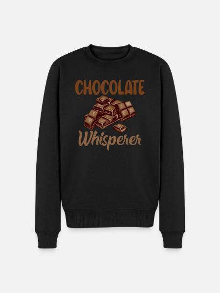Chocolate Lover Gifts - Men's Premium Organic Jumper - black