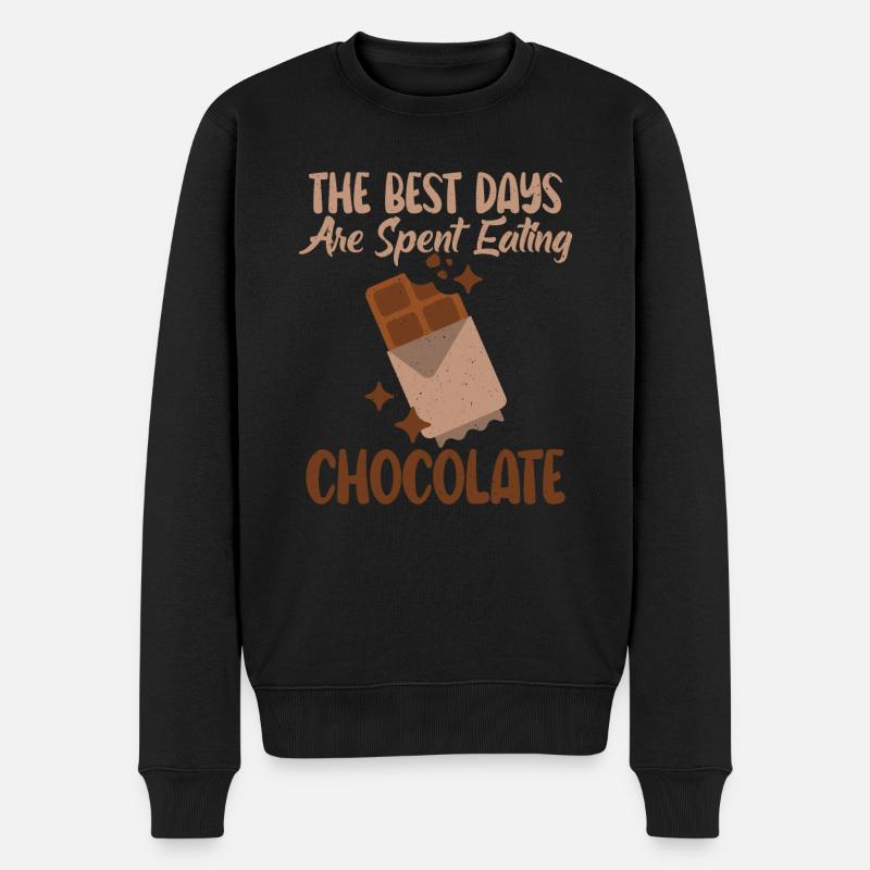 Cadeaux pour amateurs de chocolat - Pull Premium bio Homme - noir