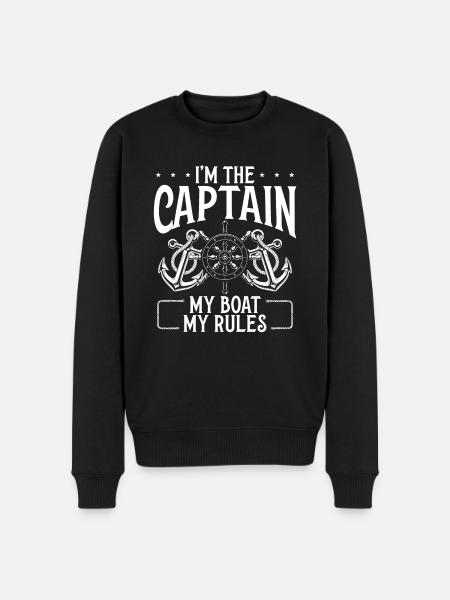 Mon bateau, mes règles - Pull Premium bio Homme - noir