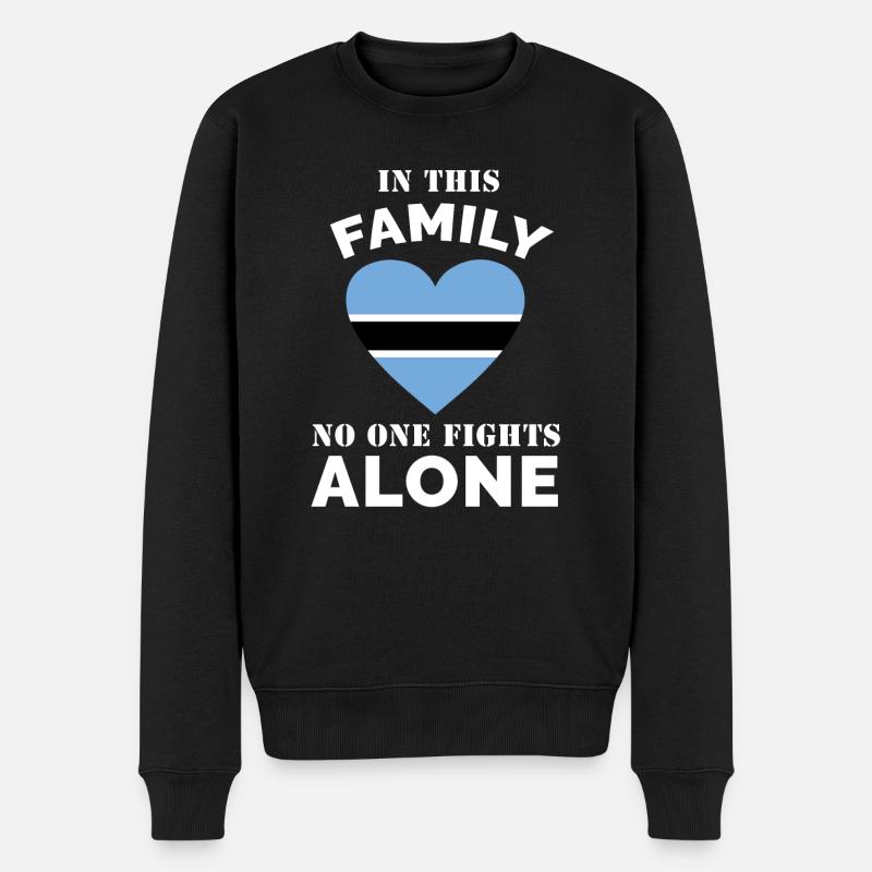 Botswana Famille Spruch - Pull Premium bio Homme - noir