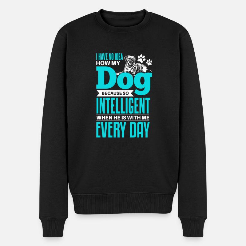 Cool Dog Pet Dicton - Pull Premium bio Homme - noir