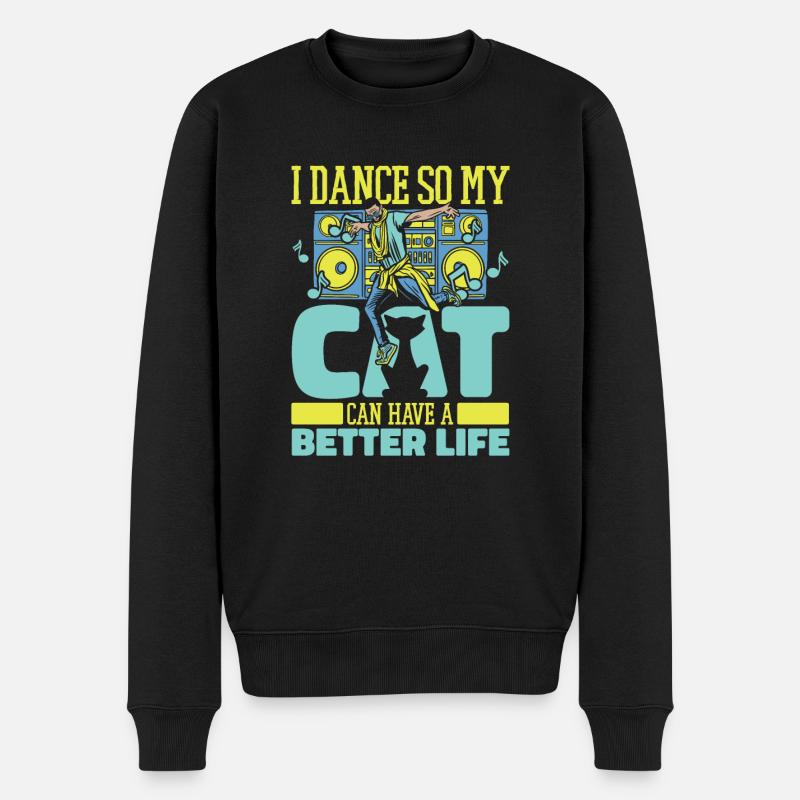 Danseur Chat Danseur - Pull Premium bio Homme - noir