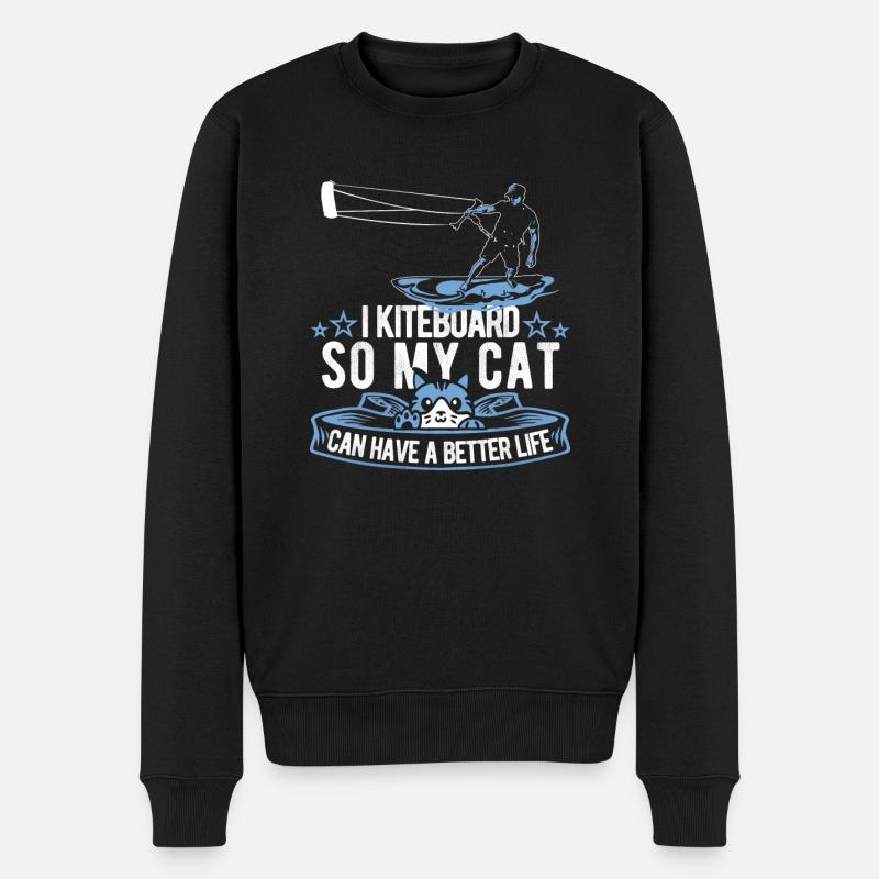 Kitesurfer Kitesurf Kitesurf Cat - Pull Premium bio Homme - noir