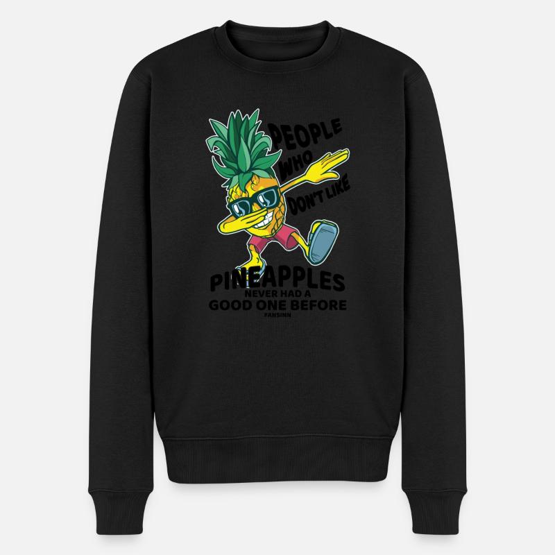 tamponner l’ananas - Pull Premium bio Homme - noir