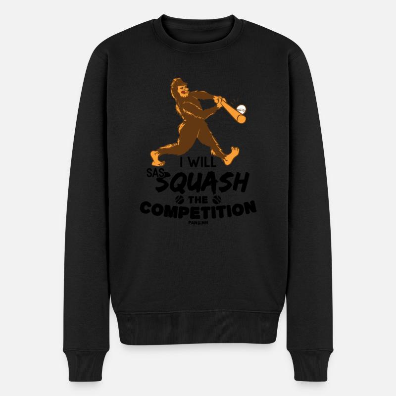 Sasquatch Baseball - Männer Premium Bio Pullover - Schwarz