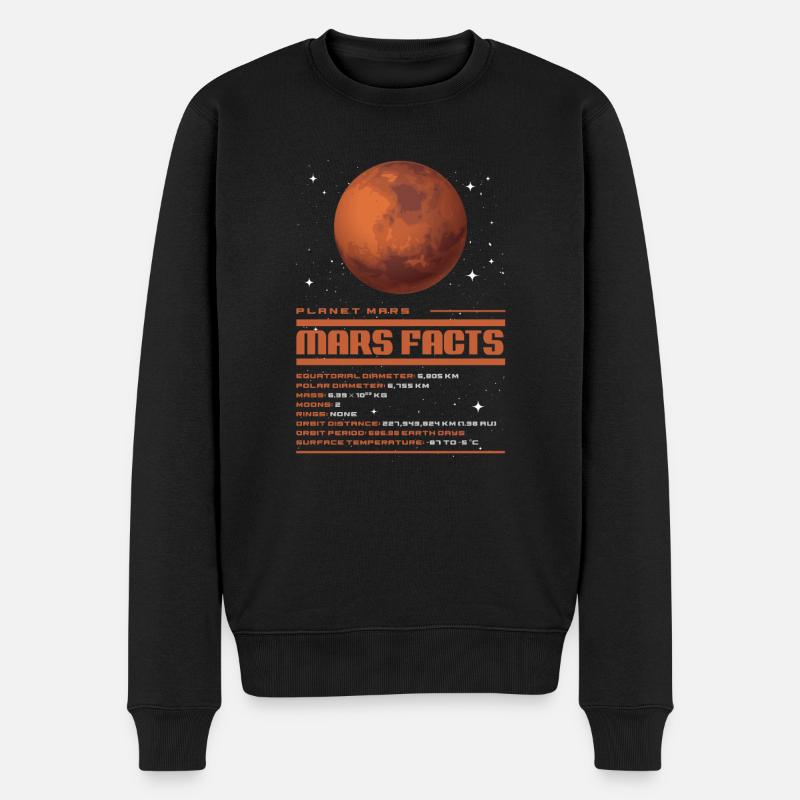 Mars - Pull Premium bio Homme - noir