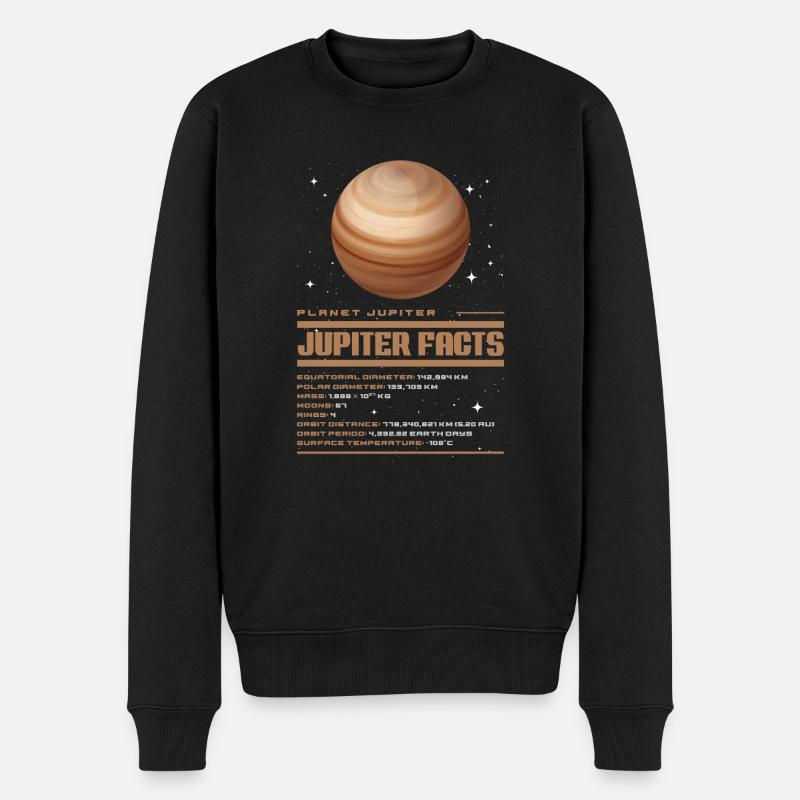 Jupiter - Pull Premium bio Homme - noir