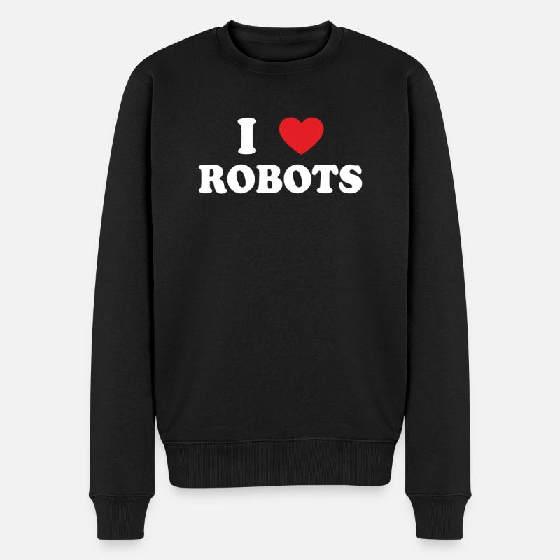 Robot - Pull Premium bio Homme - noir