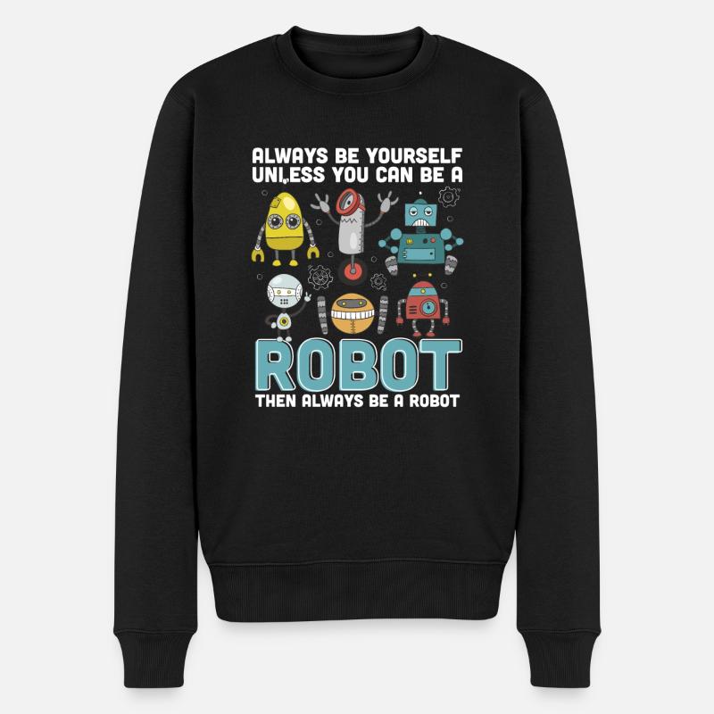 Robot - Pull Premium bio Homme - noir