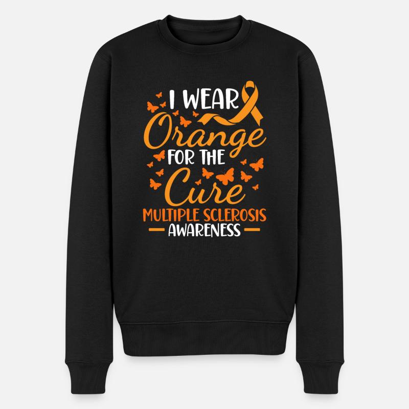 Multiple Sklerose Awareness - Männer Premium Bio Pullover - Schwarz