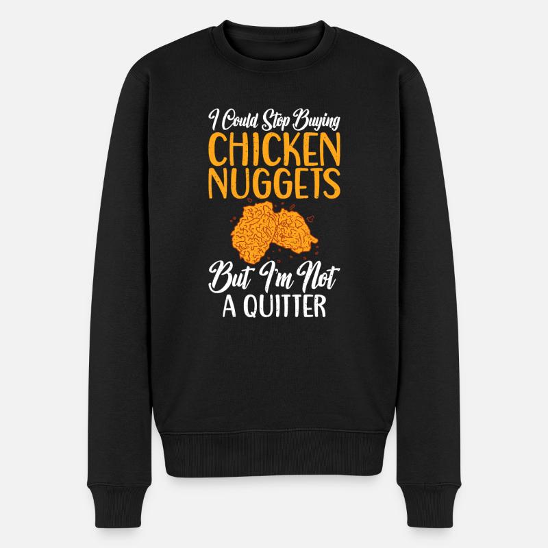 Cadeaux de pépites de poulet - Pull Premium bio Homme - noir