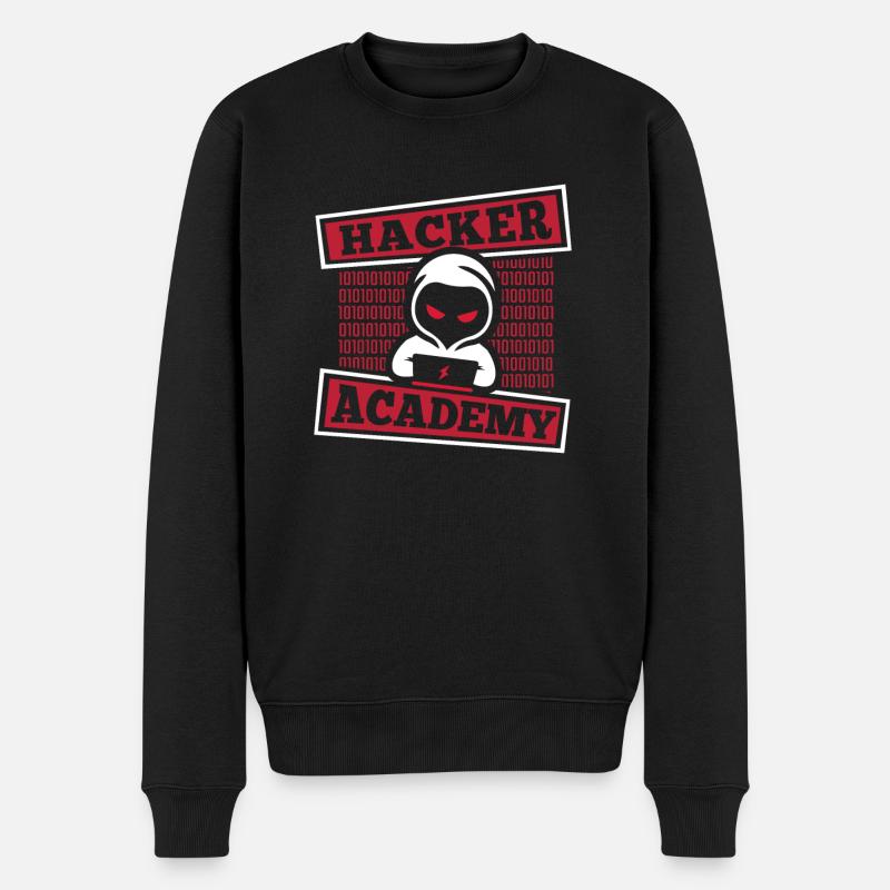 Entwickler Coder Programmierer Akademie - Männer Premium Bio Pullover - Schwarz