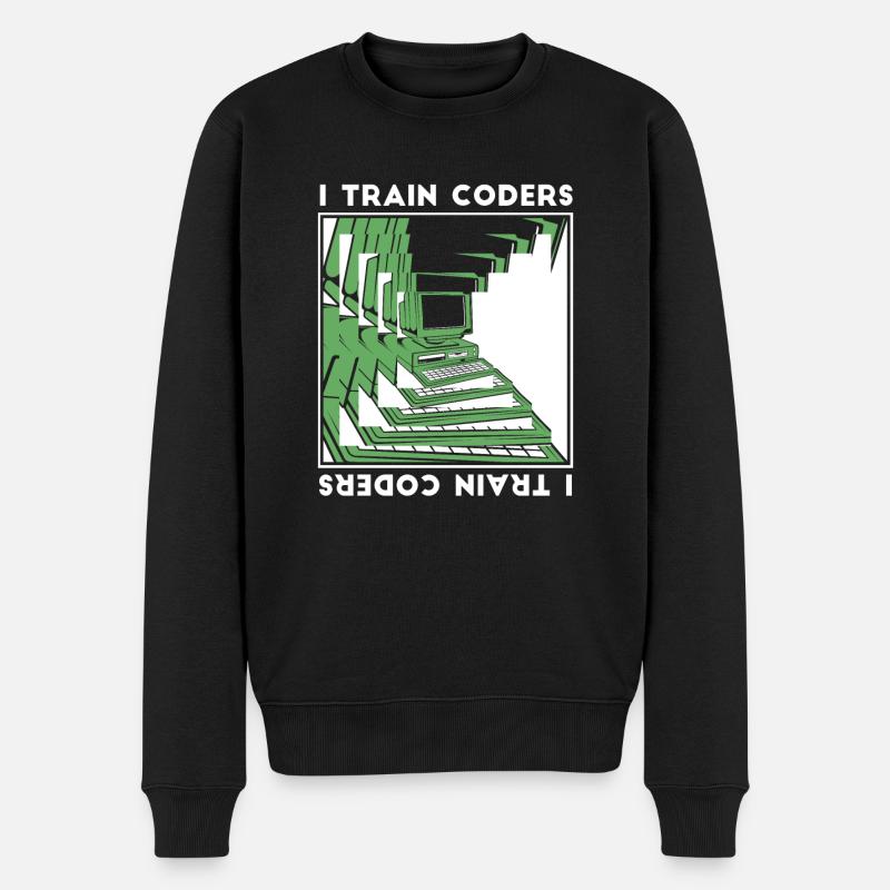 Développeur Codeur Programmeur Encodeur - Pull Premium bio Homme - noir