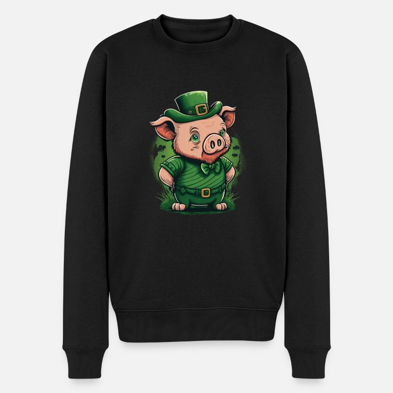 Pig St. Patty - Pull Premium bio Homme - noir