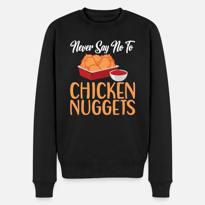 Cadeaux de pépites de poulet - Pull Premium bio Homme - noir