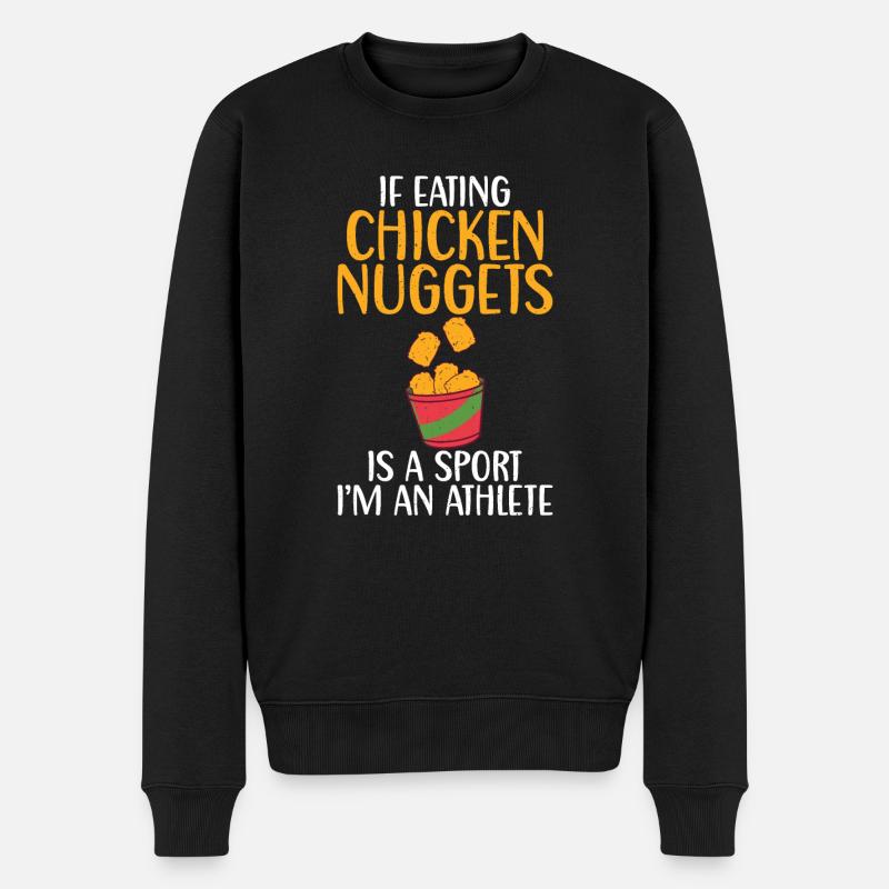 Cadeaux de pépites de poulet - Pull Premium bio Homme - noir
