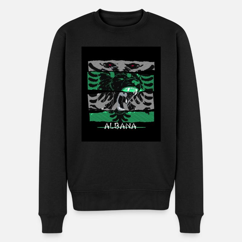 Albanais - Pull Premium bio Homme - noir