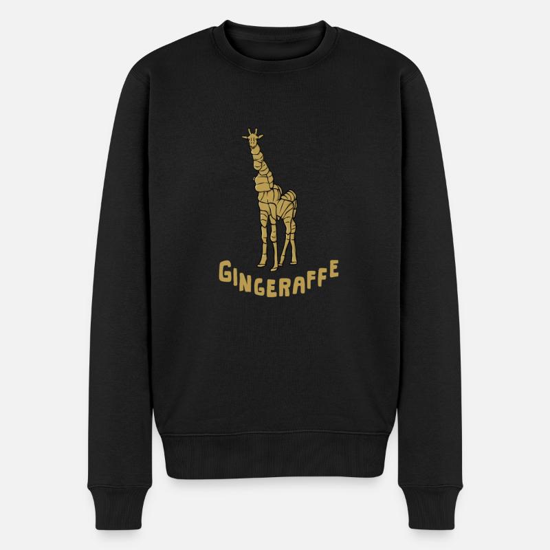 Animaux gingembre « gingeraffer » girafe - Pull Premium bio Homme - noir