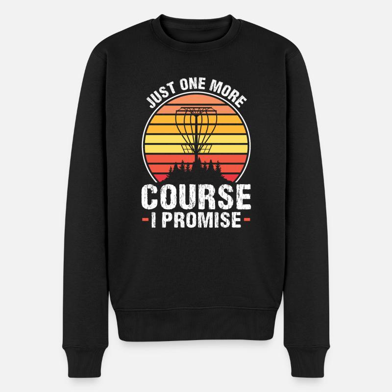 Discgolfer Discgolf Discgolfing Geschenk - Männer Premium Bio Pullover - Schwarz