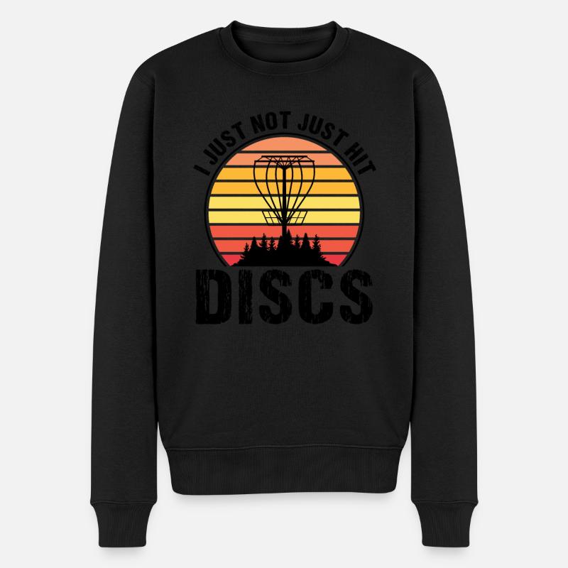 Discgolfer Discgolf Discgolfing Geschenk - Männer Premium Bio Pullover - Schwarz