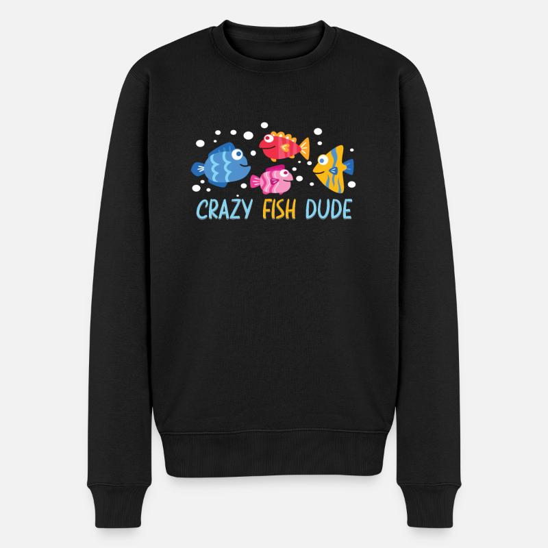 Aquaristik Aquarium Keeper Fishkeeper - Männer Premium Bio Pullover - Schwarz