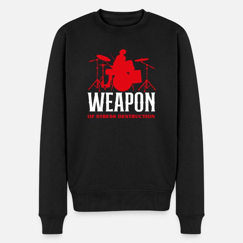 Drums Drummer Gift - Pull Premium bio Homme - noir