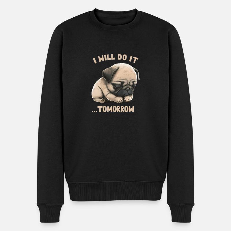 Je le ferai demain - Pull Premium bio Homme - noir