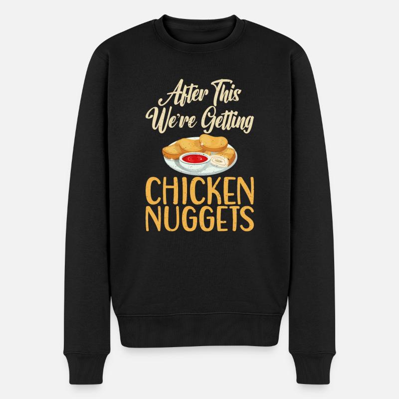 Cadeaux de pépites de poulet - Pull Premium bio Homme - noir