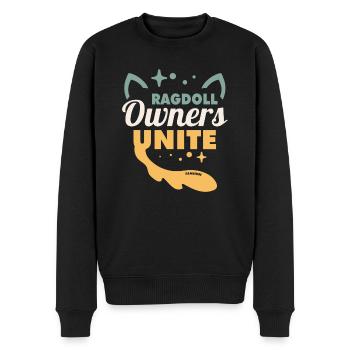 Ragdoll Besitzer - Männer Premium Bio Pullover - Schwarz - Vorne - Nico (187cm)