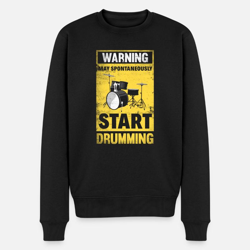 Drums Drummer Gift - Pull Premium bio Homme - noir