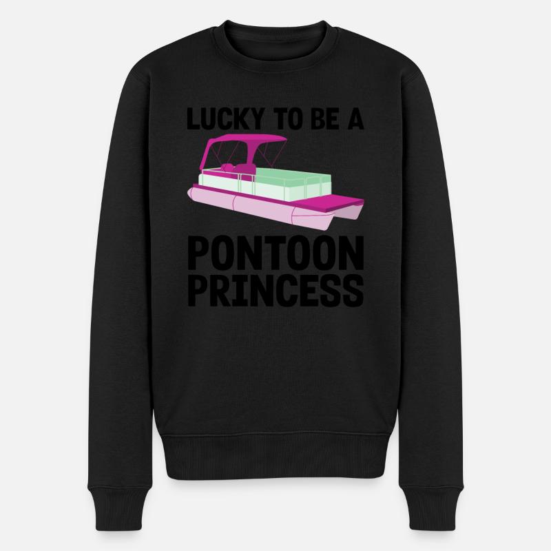 Ponton Pontonierboot Geschenk - Männer Premium Bio Pullover - Schwarz