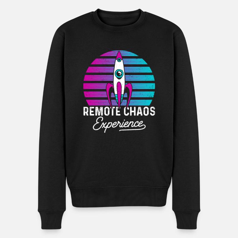 Birds Are Not Real - Männer Premium Bio Pullover - Schwarz