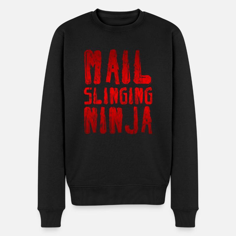 Mail Slinging Ninja 3 - Pull Premium bio Homme - noir
