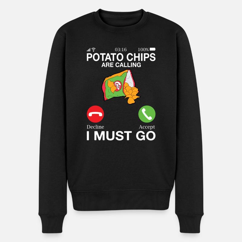 Cadeau de croustilles - Pull Premium bio Homme - noir