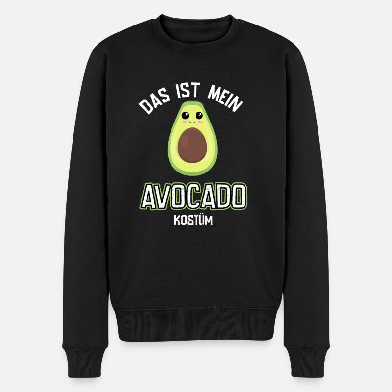 Karneval Kostüm Avocado - Männer Premium Bio Pullover - Schwarz