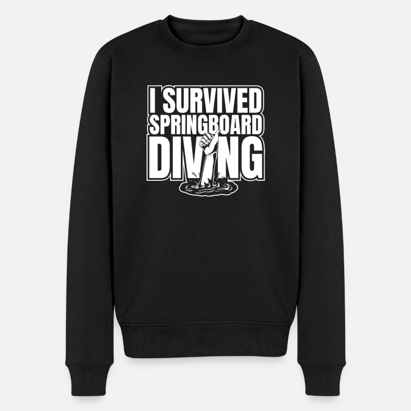 Plongeurs survivants - Pull Premium bio Homme - noir