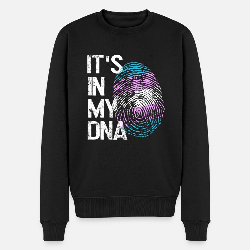 LGBTQ-Liebe in meiner DNA - Männer Premium Bio Pullover - Schwarz