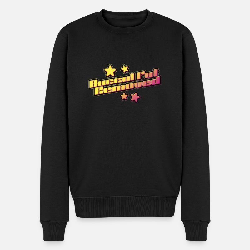 Graisse buccale enlevée - Pull Premium bio Homme - noir