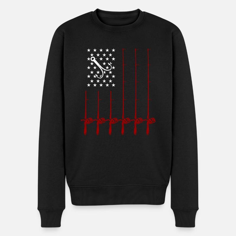 Conception de pêche amusante - Pull Premium bio Homme - noir
