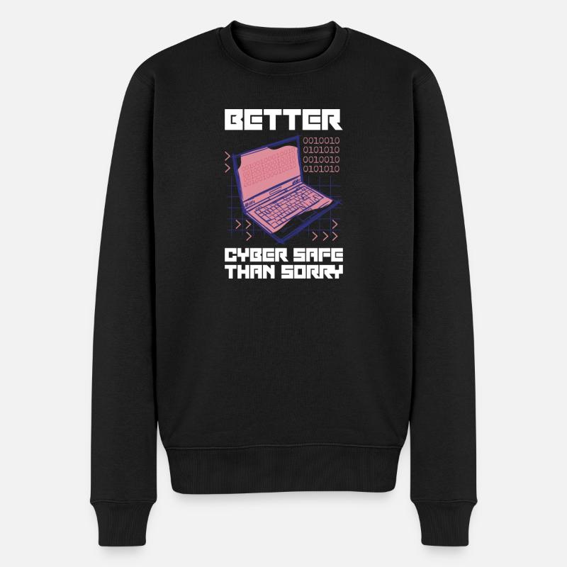 Hacker Programmer Developer Computer Science - Men's Premium Organic Jumper - black
