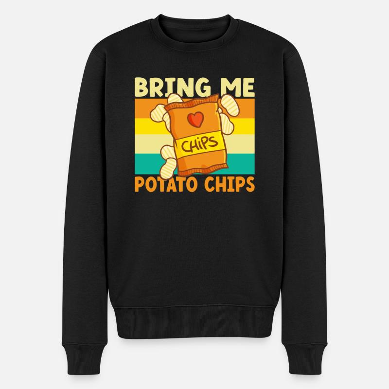 Cadeau de croustilles - Pull Premium bio Homme - noir