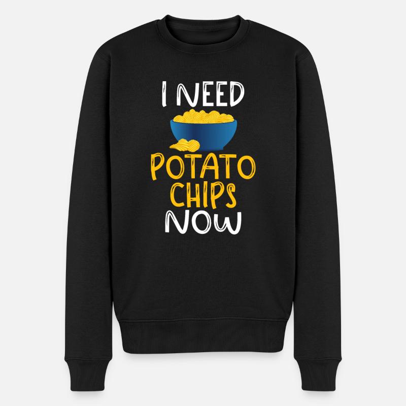 Cadeau de croustilles - Pull Premium bio Homme - noir