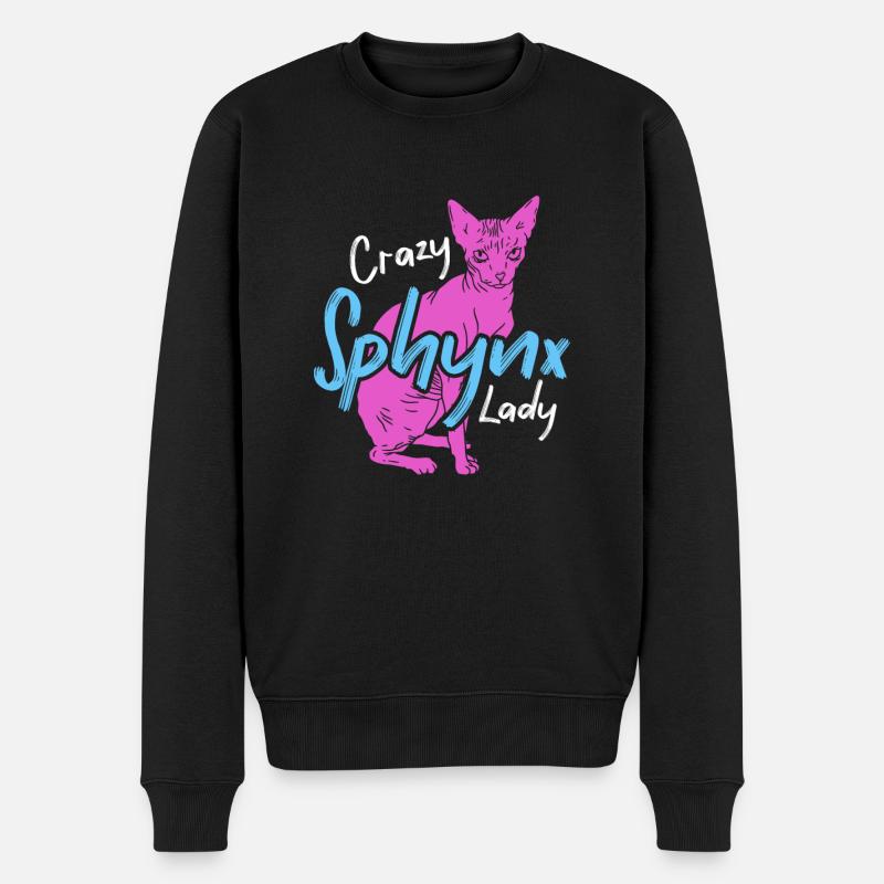 Crazy Sphynx Lady Ever Kitten Pet Owner - Pull Premium bio Homme - noir