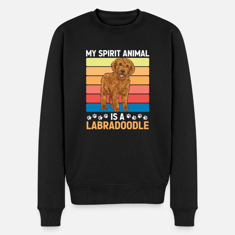 Labradoodle Chien - Pull Premium bio Homme - noir