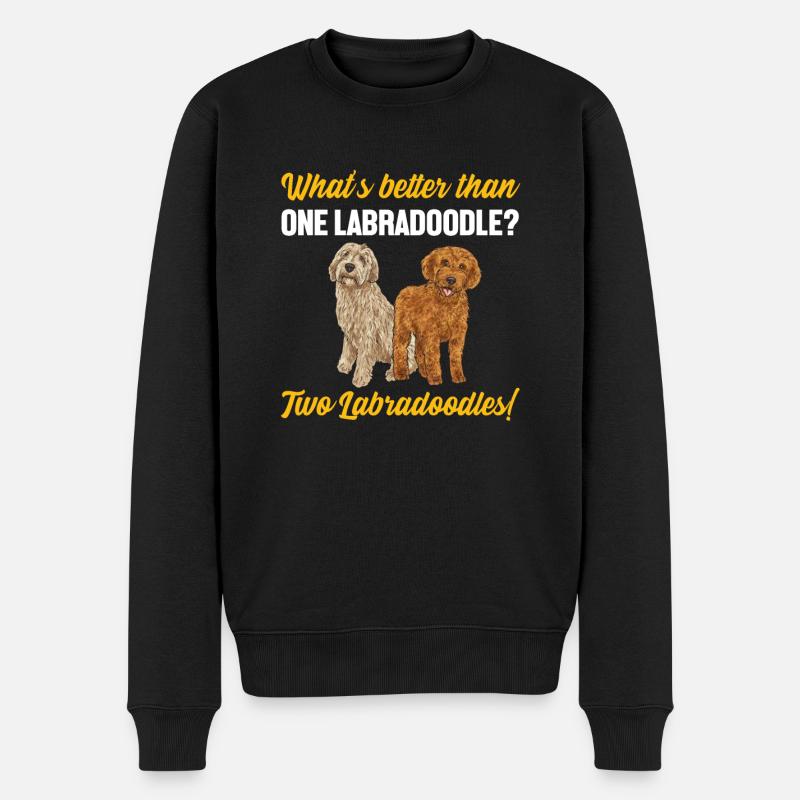 Labradoodle Chien - Pull Premium bio Homme - noir