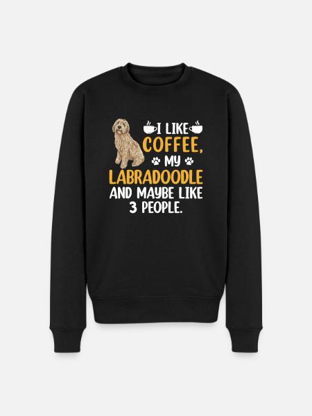 Labradoodle Hund - Männer Premium Bio Pullover - Schwarz