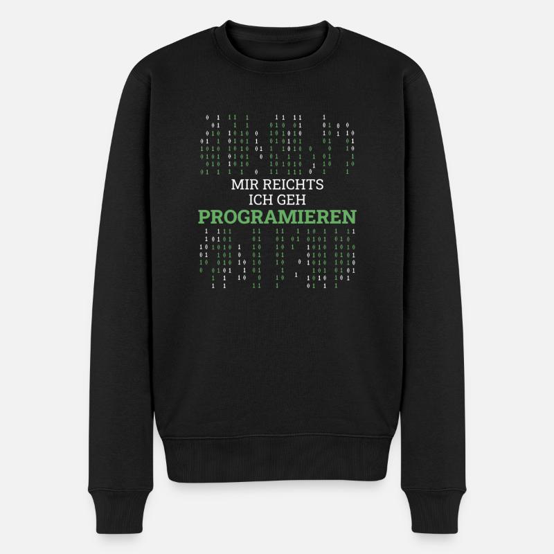 Entwickler Coder Programmierer Lustig - Männer Premium Bio Pullover - Schwarz