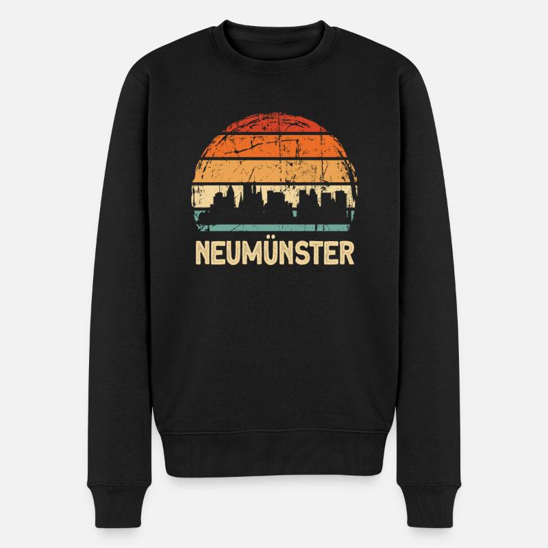 Neumünster - Männer Premium Bio Pullover - Schwarz