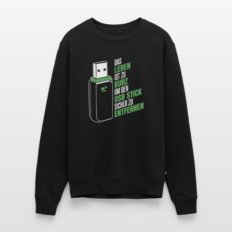 Entwickler Coder Programmierer USB Männer Premium Bio Pullover